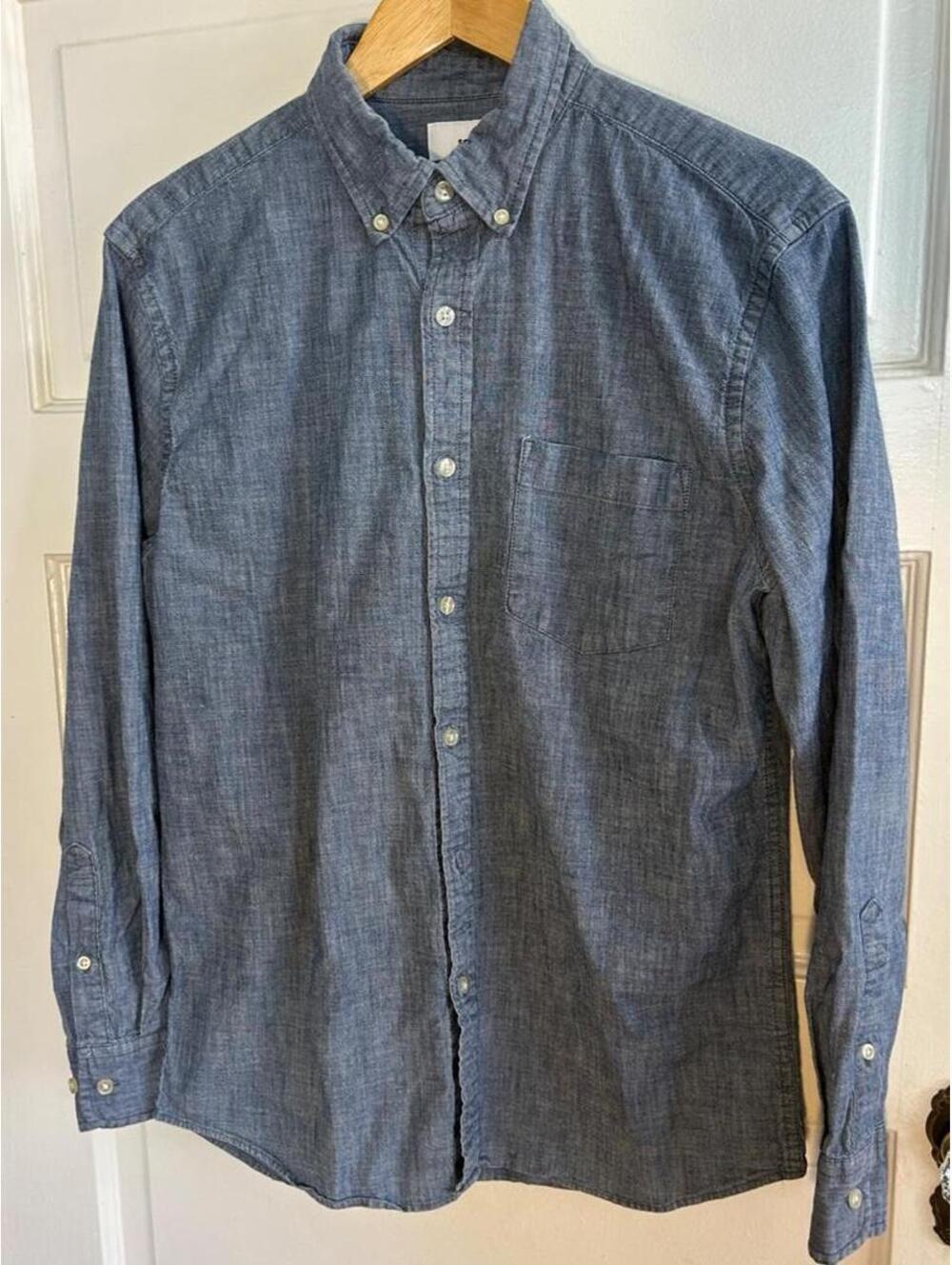 Sonoma blue button up shirt Size M 100% Cotton #menswear #